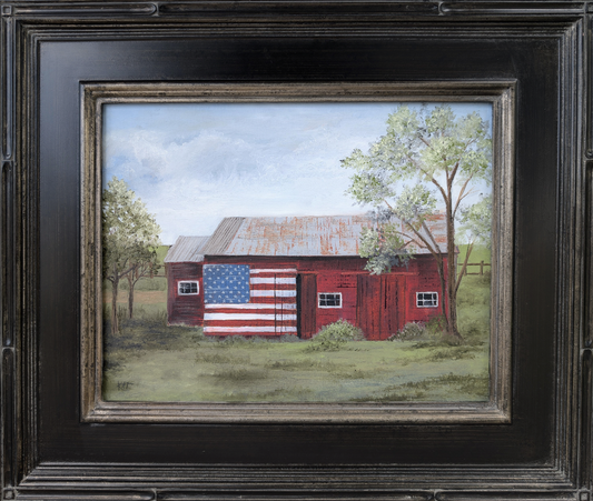 American Flag Barn