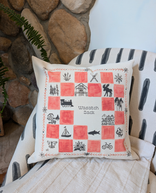 Favorite Things Wasatch Back Utah Cotton Canvas Pillow
