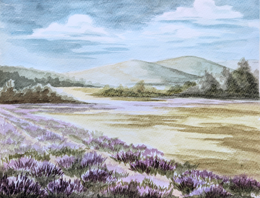 Spring Landscape Watercolor Class