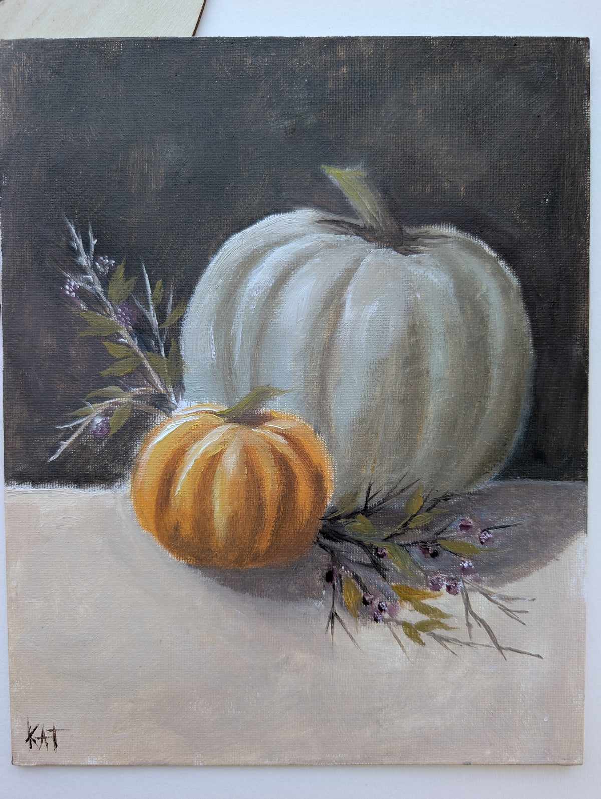Intro to Oil Painting-Pumpkins and Blackberries