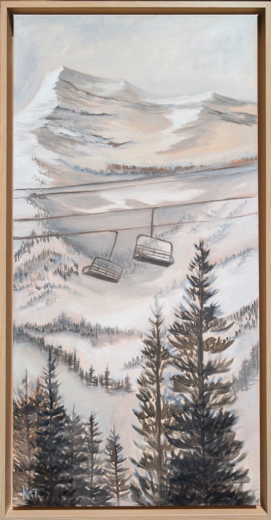 Hanging High Ski Lift and Mountain