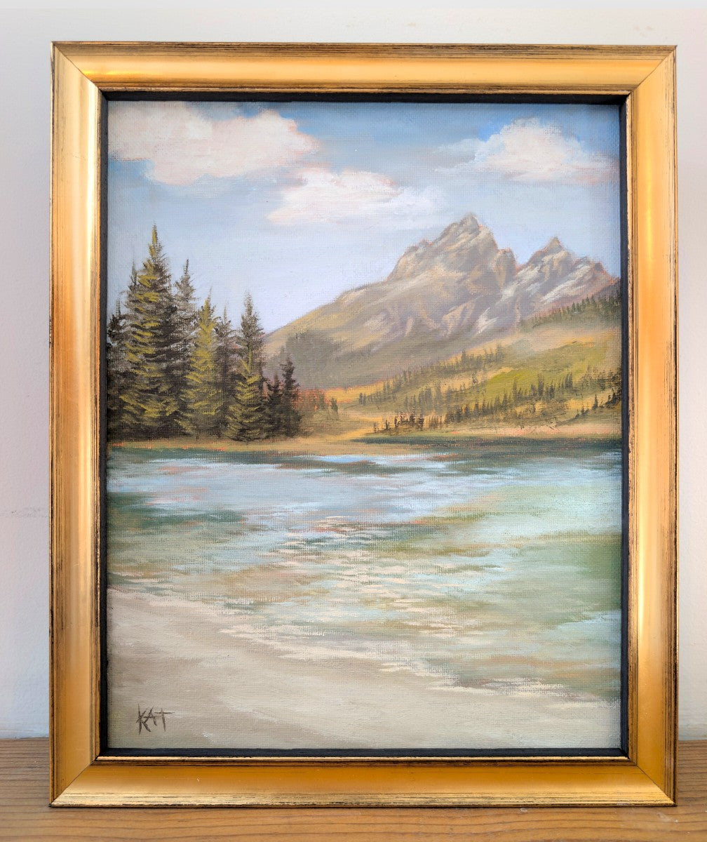 Jenny Lake, Tetons, Wyoming Oil Painting