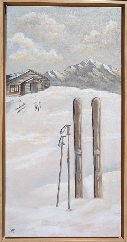 Après Glow Ski Cabin on Snowy Mountain
